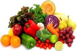 Frutas e alimentos
