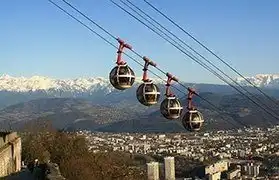 French is spoken in this place.