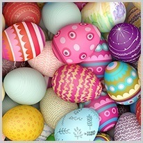 πολύχρωμος | τα πολύχρωμα αυγά του Πάσχα