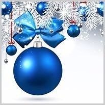 blue | blue Christmas ornaments