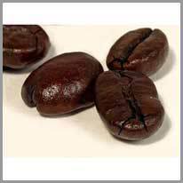 los granos de café